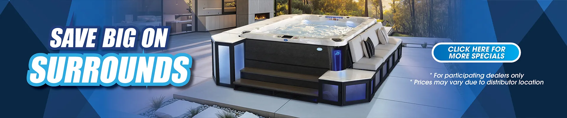 Calspas hot tub being used in a family setting - Bowie